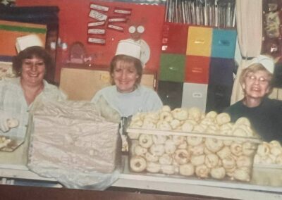 group of women working